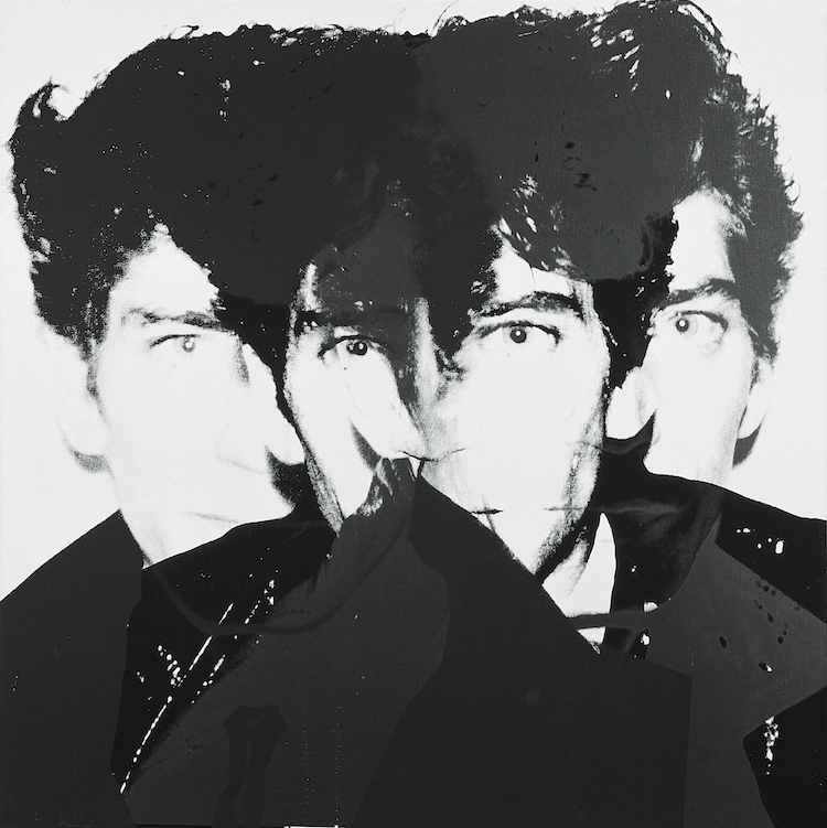 Andy Warhol, Robert Mapplethorpe, 1983. Acrylic and silkscreen ink on linen, 40 × 40 in. The Doris and Donald Fisher Collection at the San Francisco Museum of Modern Art. © The Andy Warhol Foundation for the Visual Arts, Inc. / Artists Rights Society (ARS) New York.